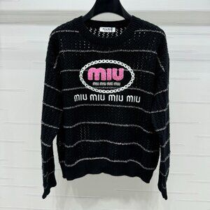 MiuMiu hollow knitted long sleeves